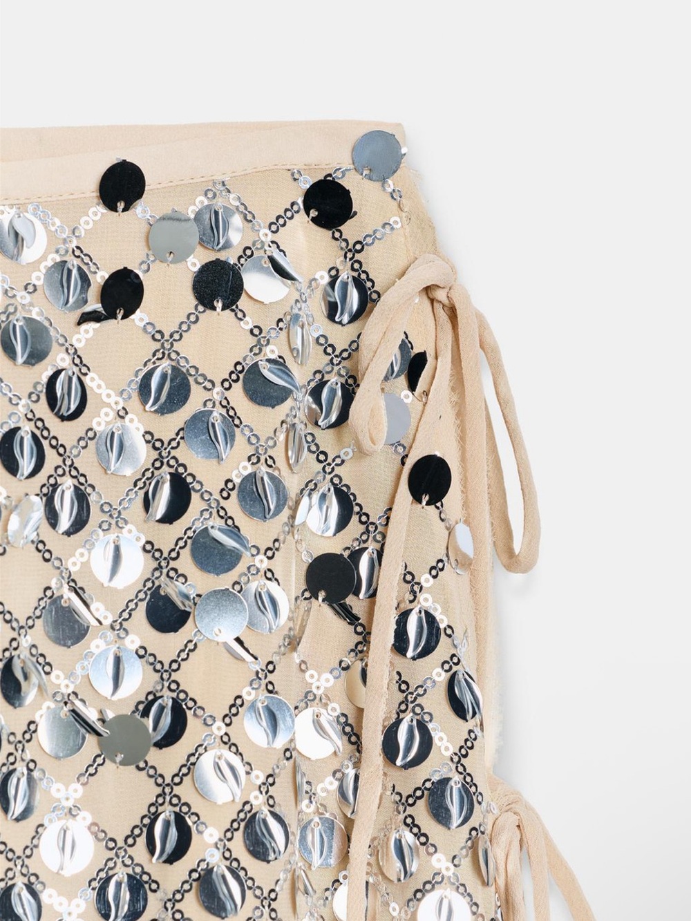 Zara Asymmetric Sequin Midi Skirt - Picture 6 of 6
